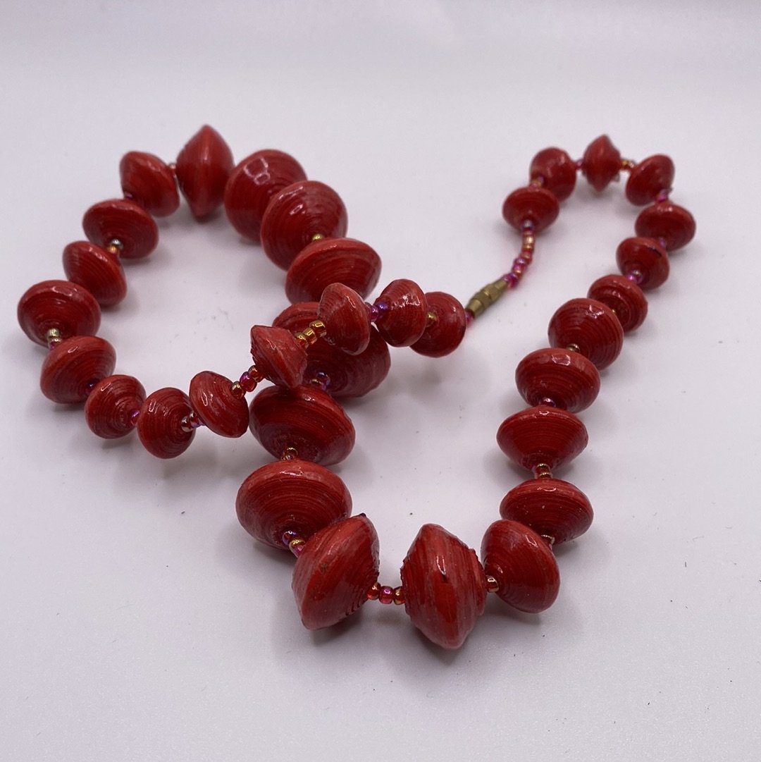 Paper Bead Necklaces